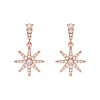 Earrings de ocho estrellas mujeres influenciador explosiva estilo earrings estudiante coreano versión simple temperamento versátil moda earewear colgante de las mujeres Item Picture